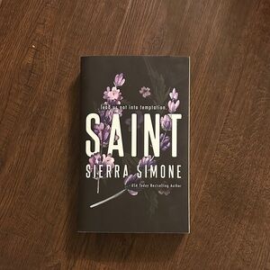 'Saint' Book with Purple Floral Design